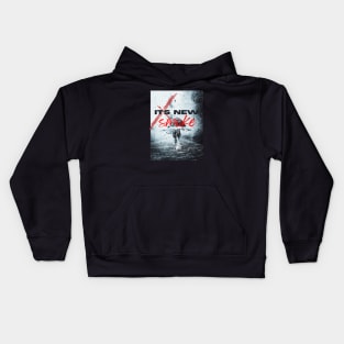 Smokin aesthetic photo with text Kids Hoodie